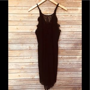 NWT! Free People Black Crochet / Lace Sundress